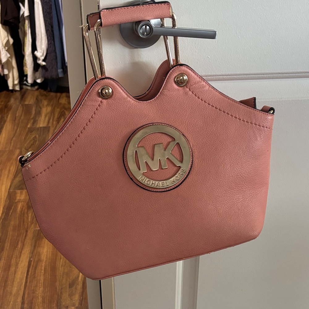 Michael Kors Rose bag with Gold Accents